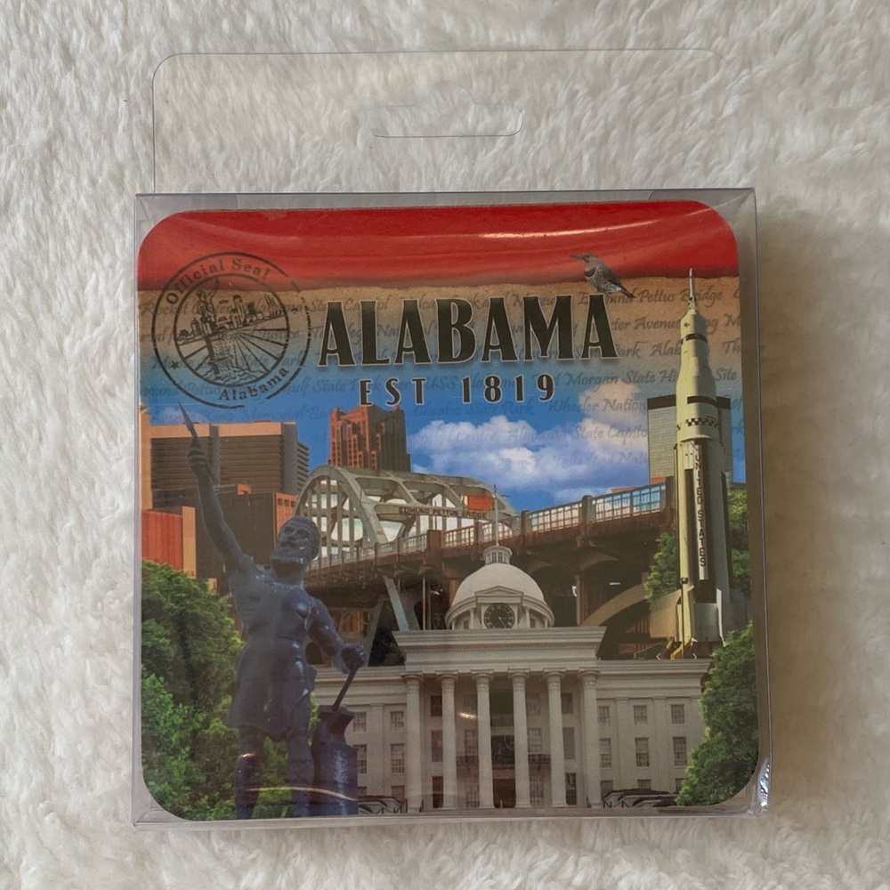 Alabama Souvenir Coasters Set of‎ 4